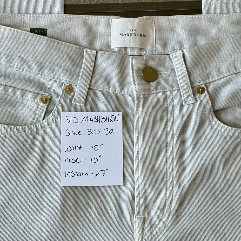 Sid Mashburn Cream Slim Men Jeans - Picture 8 of 8